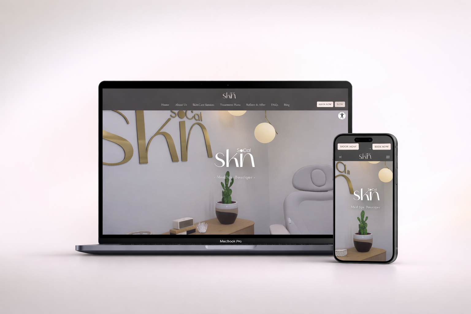 SoCal Skin Aesthetics website mockup